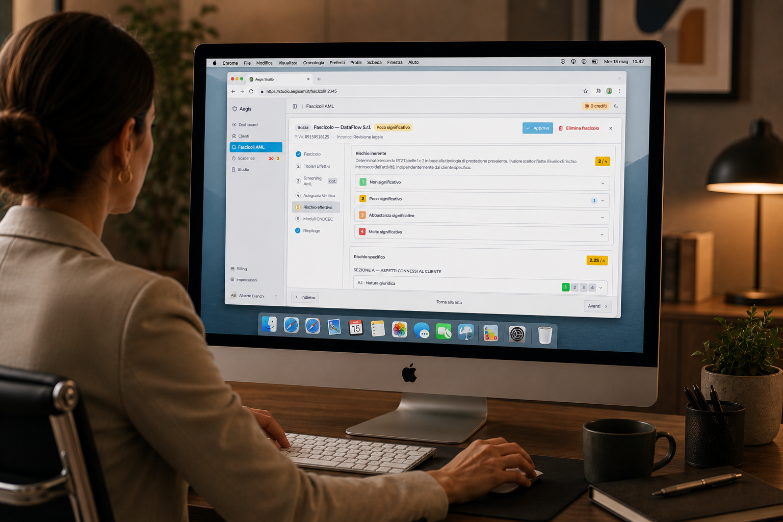 Dashboard principale di Aegis